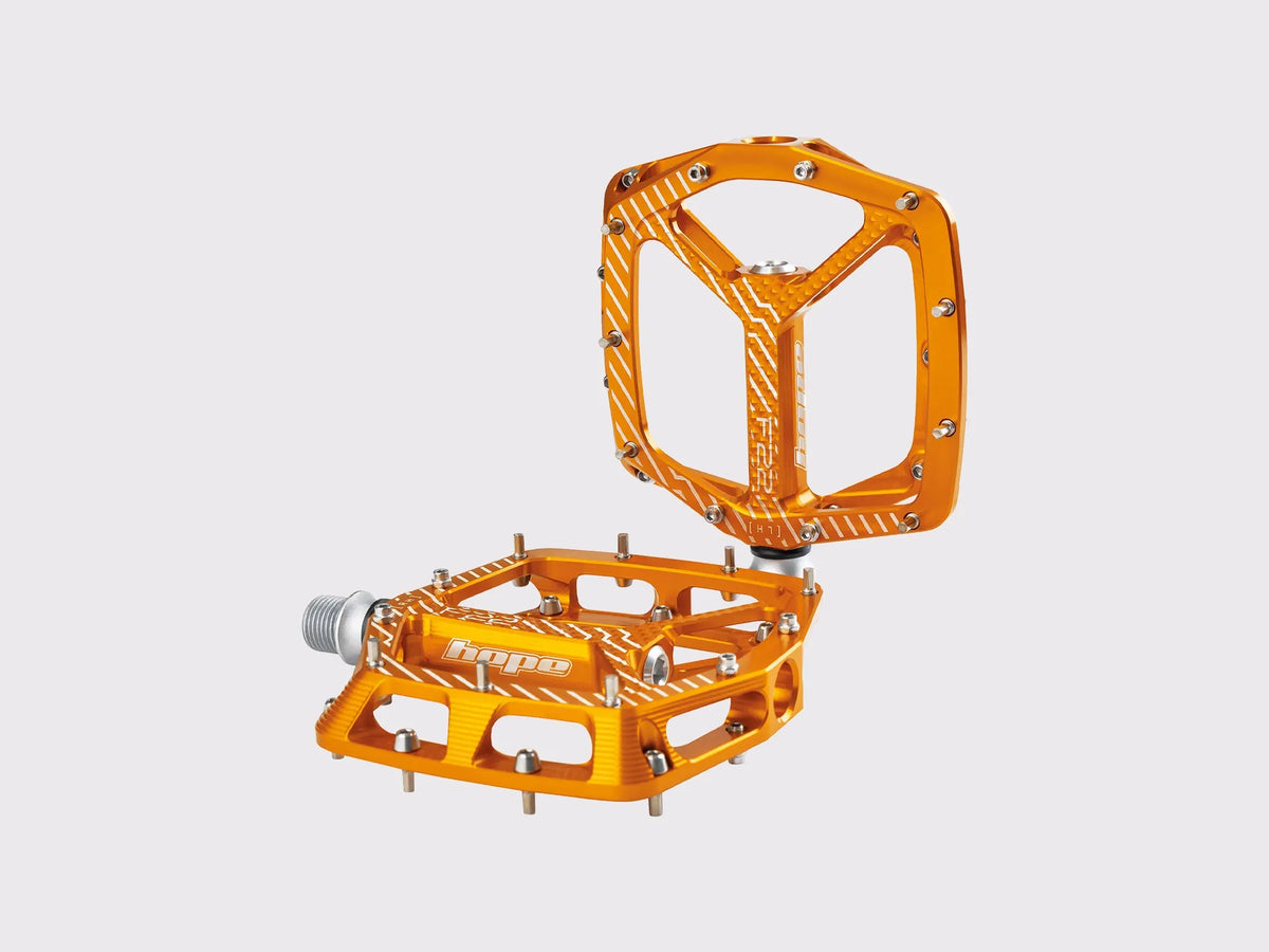 Pédale plate Hope F22 (Orange)