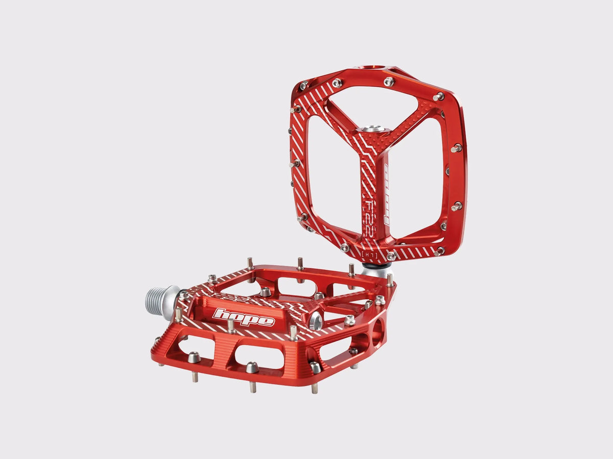 Pédale plate Hope F22 (Rouge)