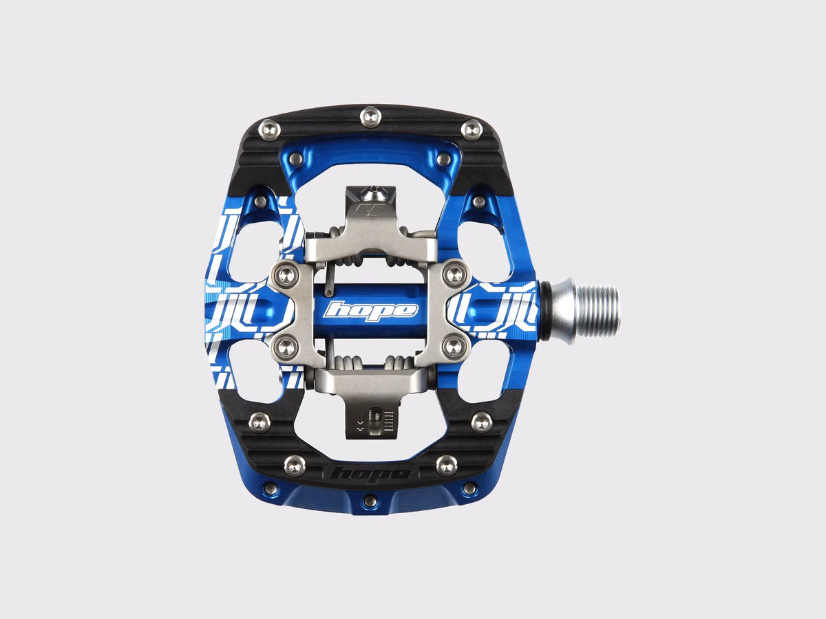 Pédale automatique Hope Union GC gravity clip (Bleu)