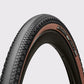 Pneu Hutchinson Caracal Race TLR tubeless gravel vue d'ensemble (Marron)