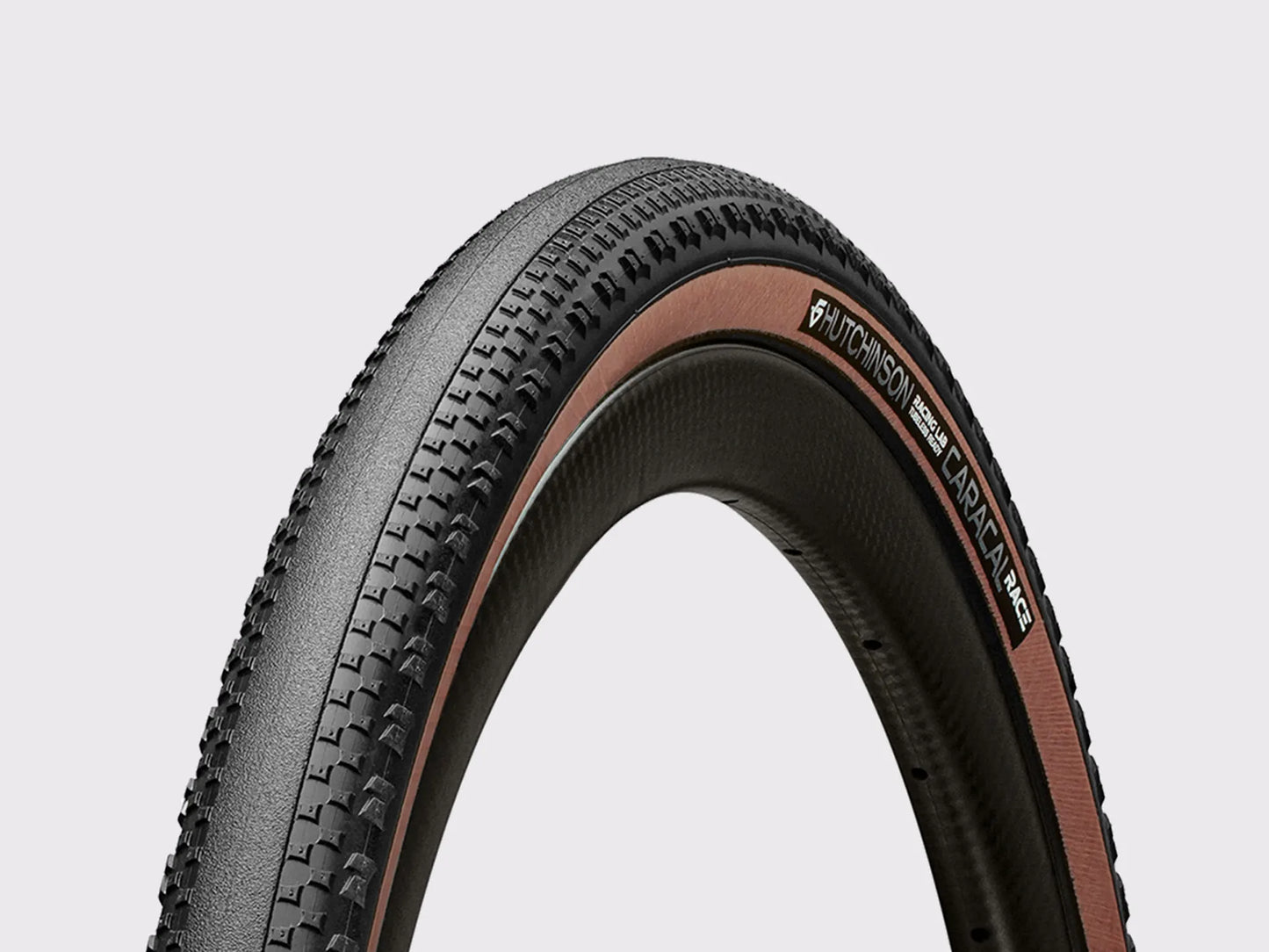 Pneu Hutchinson Caracal Race TLR tubeless gravel vue d'ensemble (Marron)