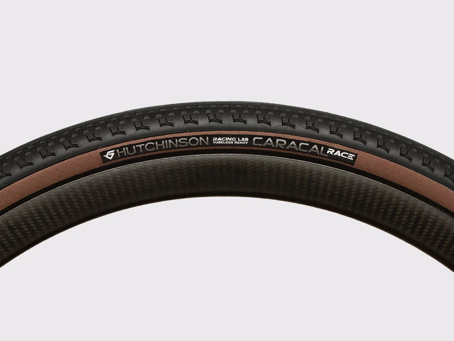 Pneu Hutchinson Caracal Race TLR tubeless gravel bande de roulement (Marron)