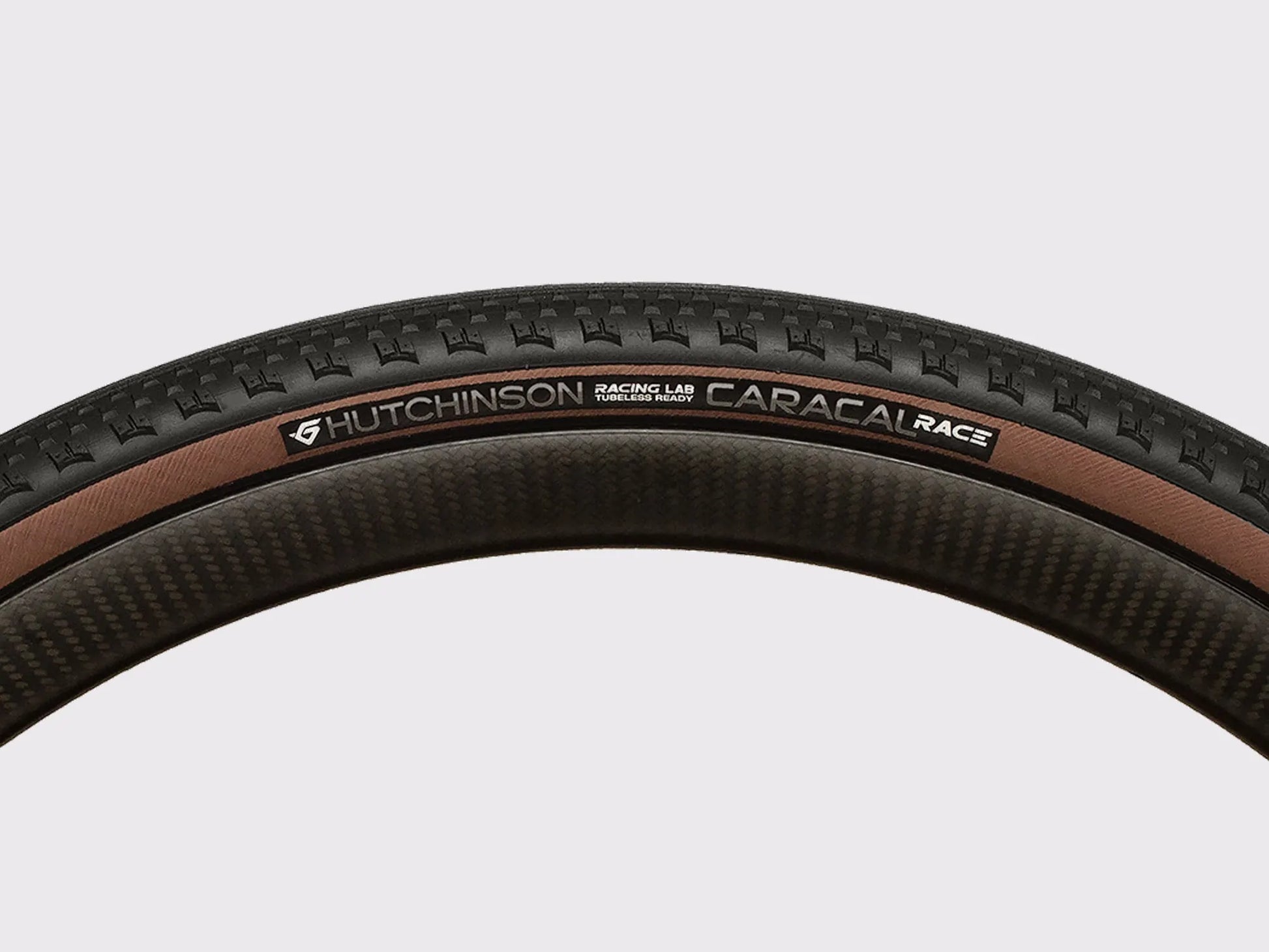 Pneu Hutchinson Caracal Race TLR tubeless gravel bande de roulement (Marron)