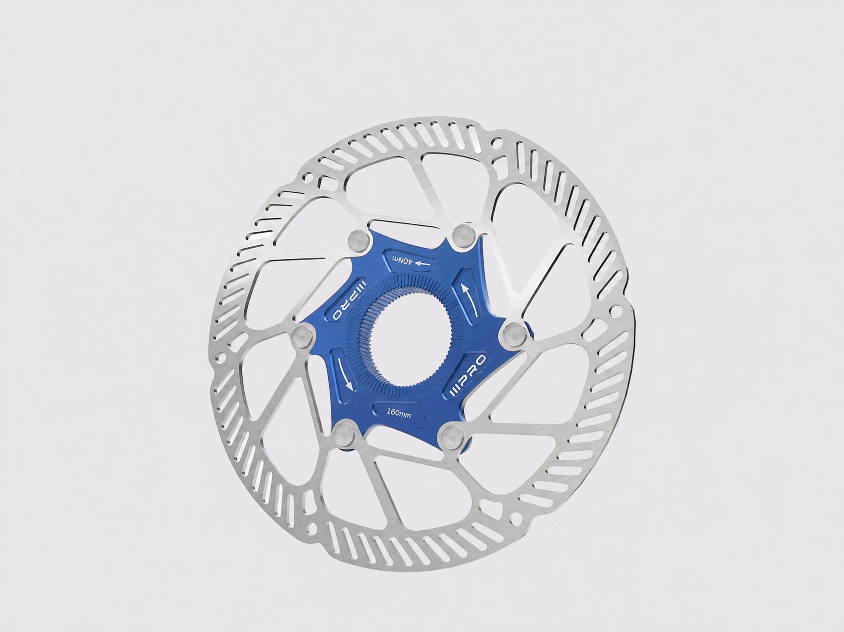 Disque de frein III-PRO A2 Center Lock inox SUS410 (Bleu)