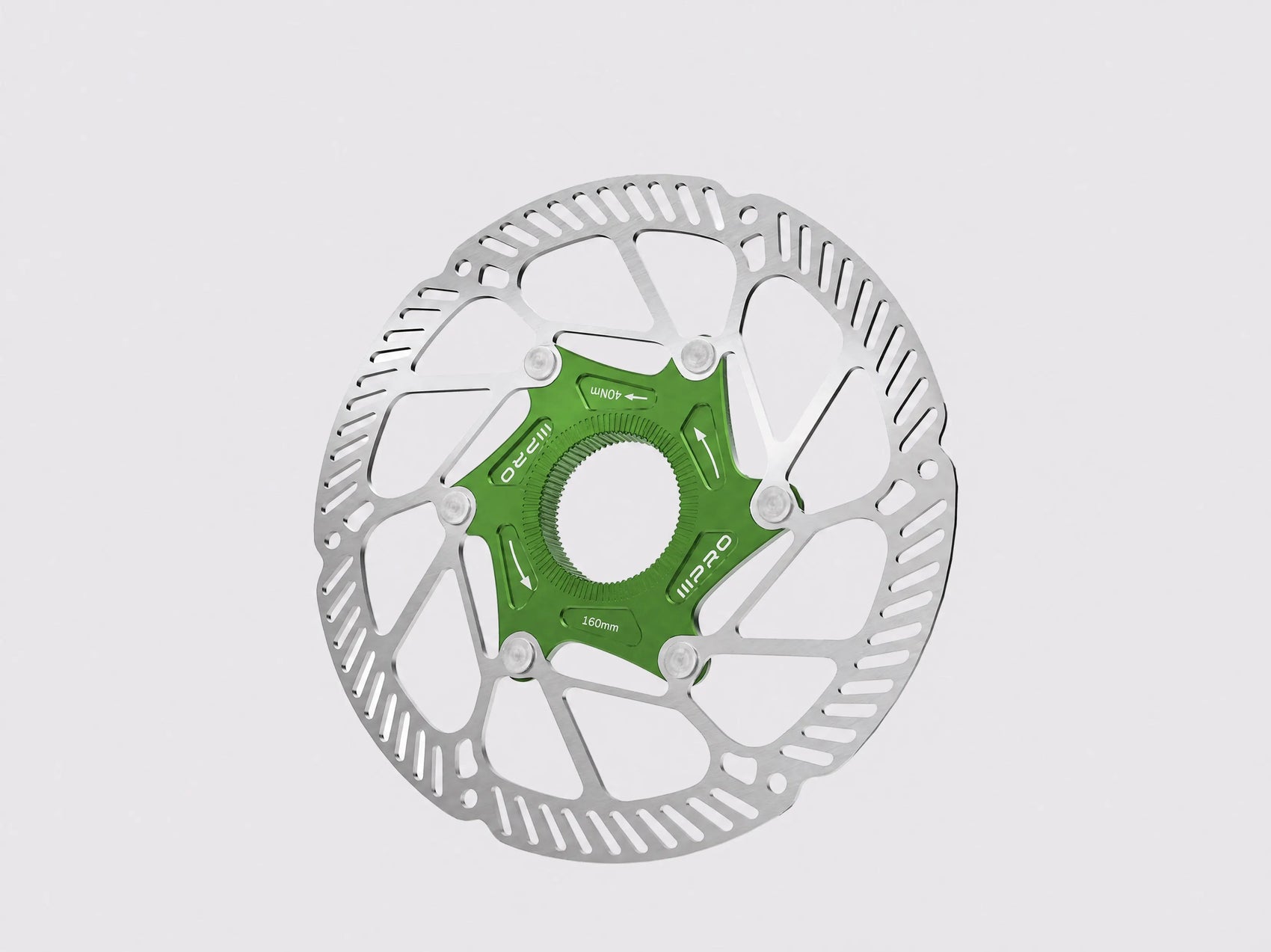 Disque de frein III-PRO A2 Center Lock inox SUS410 (Vert)