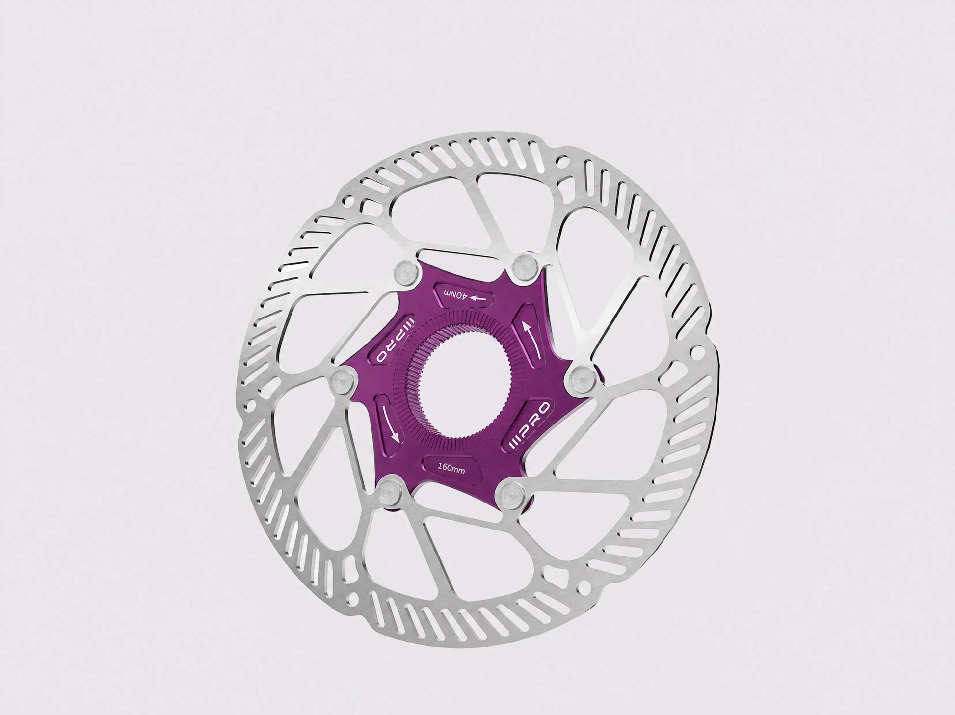 Disque de frein III-PRO A2 Center Lock inox SUS410 (Violet)