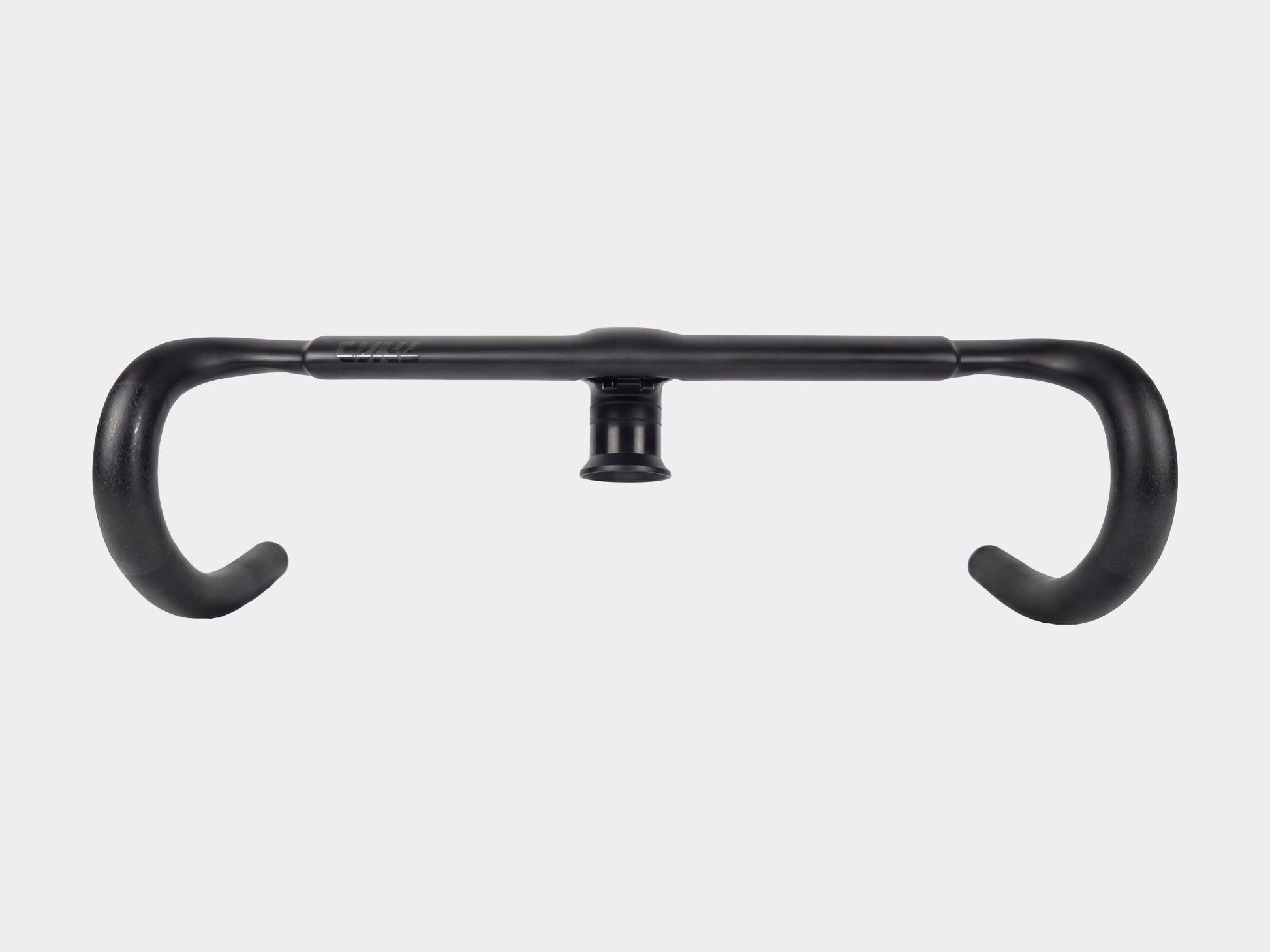 Combo cintre/potence carbone CYKL pour vélo de route, vue de face