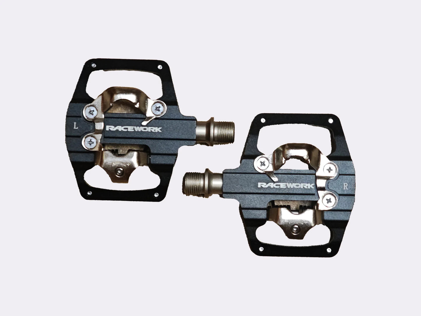 Pair de pédale Race work double face, cale SPD - CYKL