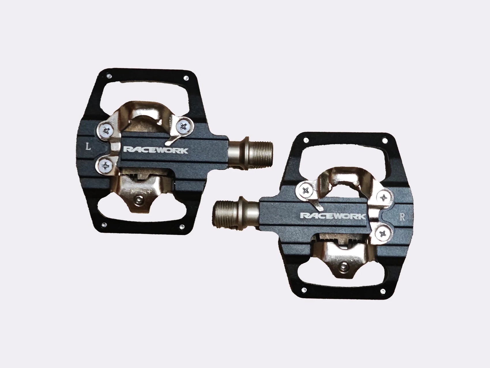Pair de pédale Race work double face, cale SPD - CYKL