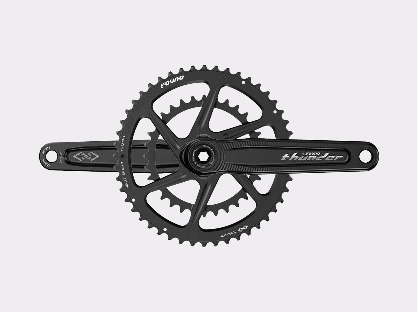 FOVNO Thunder-pro pédalier double plateau