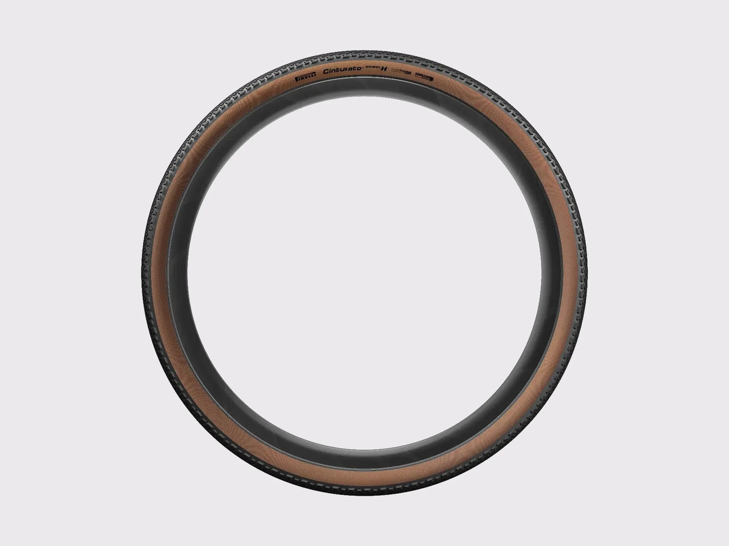 Pneu Pirelli Cinturato Gravel H TLR tubeless 700c flanc marron (Marron)