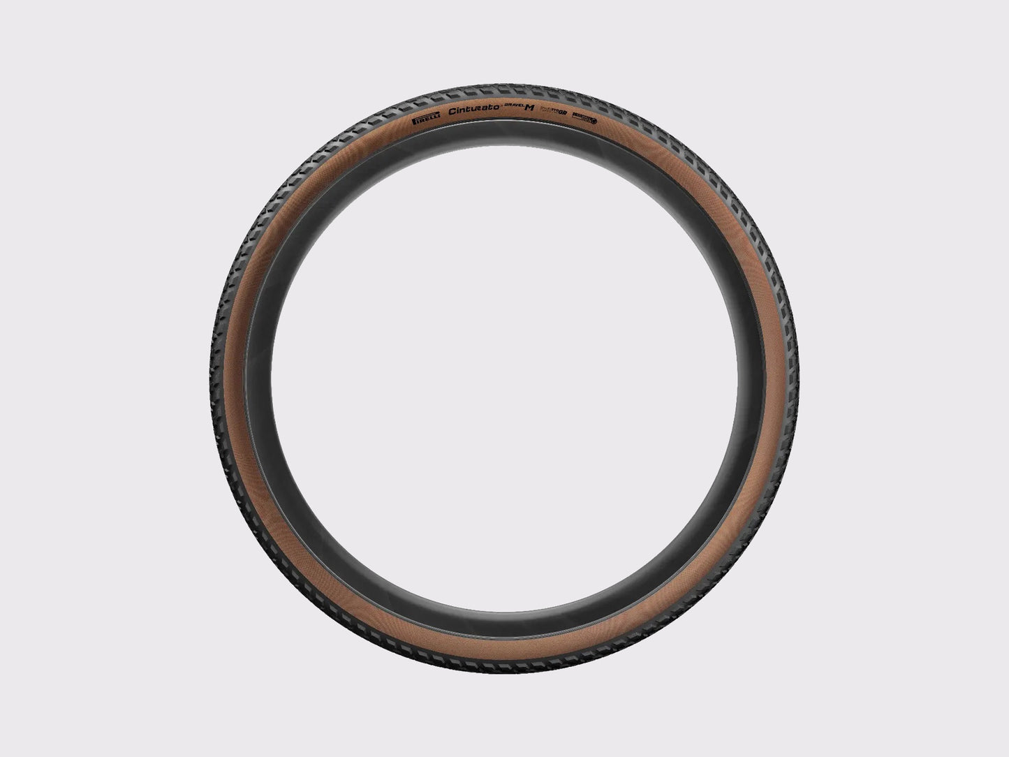 Pneu Pirelli Cinturato Gravel M TLR tubeless 700c flanc marron (Marron)