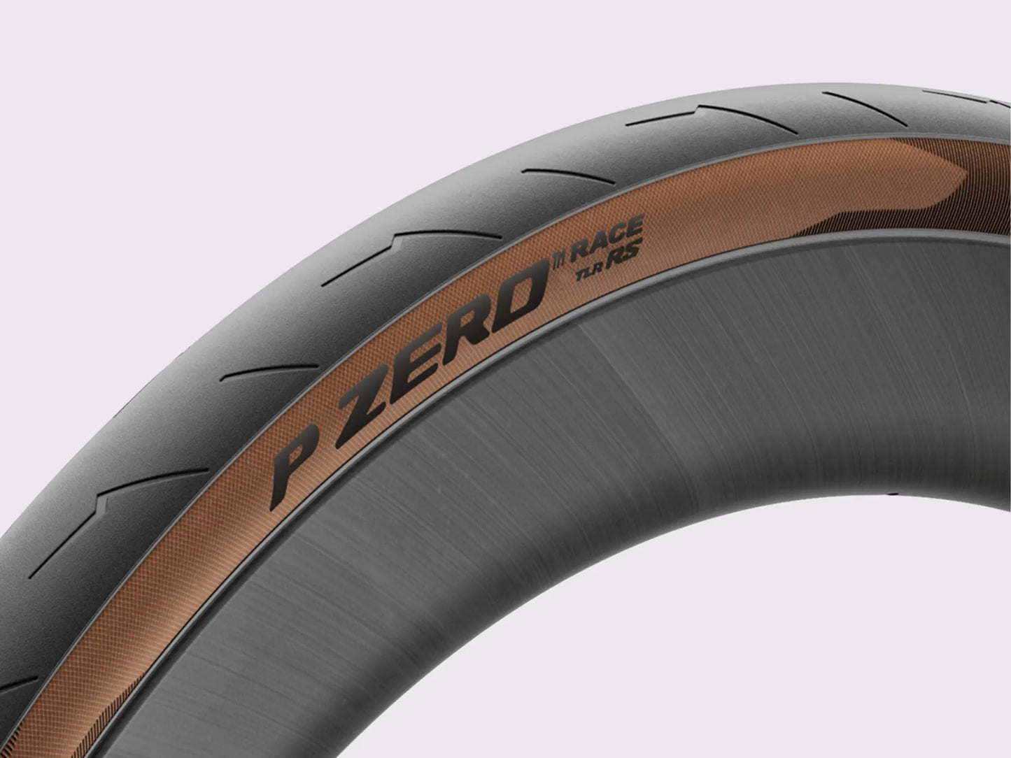 Pneu Pirelli P Zero Race TLR RS tubeless route flanc marron (Marron)