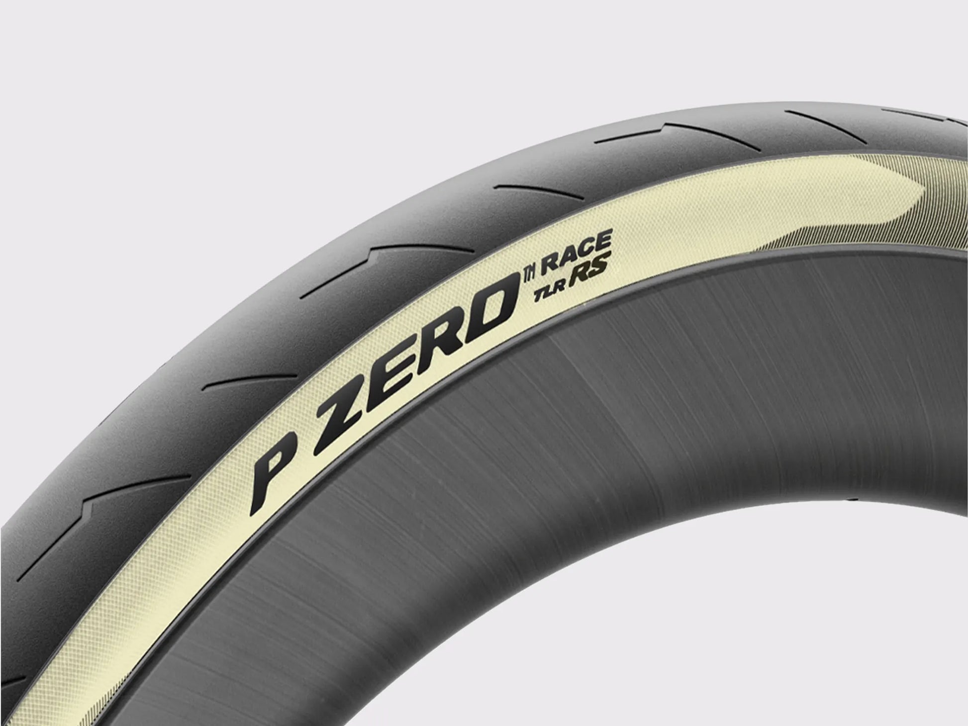 Pneu Pirelli P Zero Race TLR RS tubeless route flanc beige (Retro)