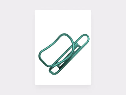 Porte-bidon titane CYKL bleu clair – anodisation résistante, style unique pour montage personnalisé