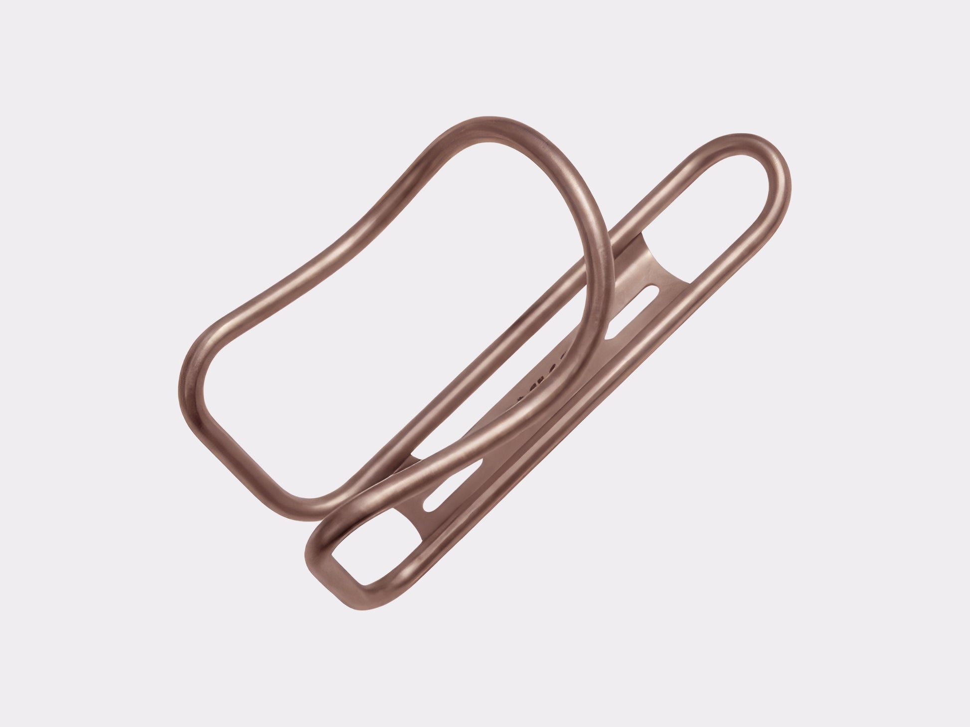 Porte bidon en titane léger pour vélos gravel, route et VTT - couleur or rose anodisé | CYKL