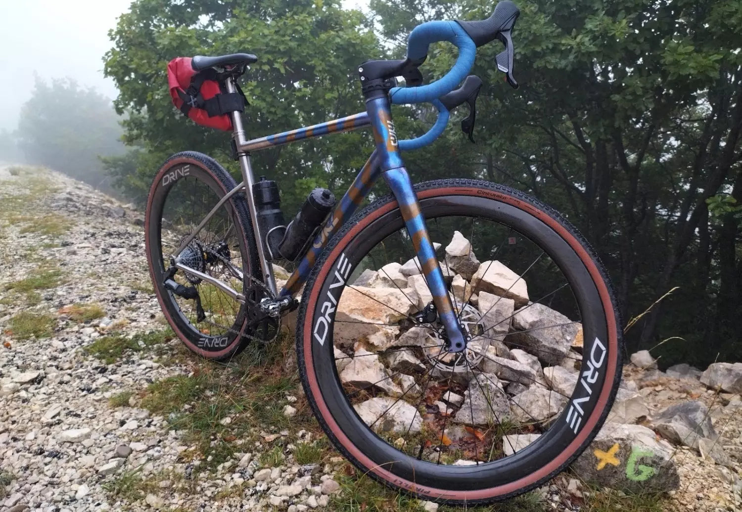 CYKL RAAVE fourche gravel titane 385 mm