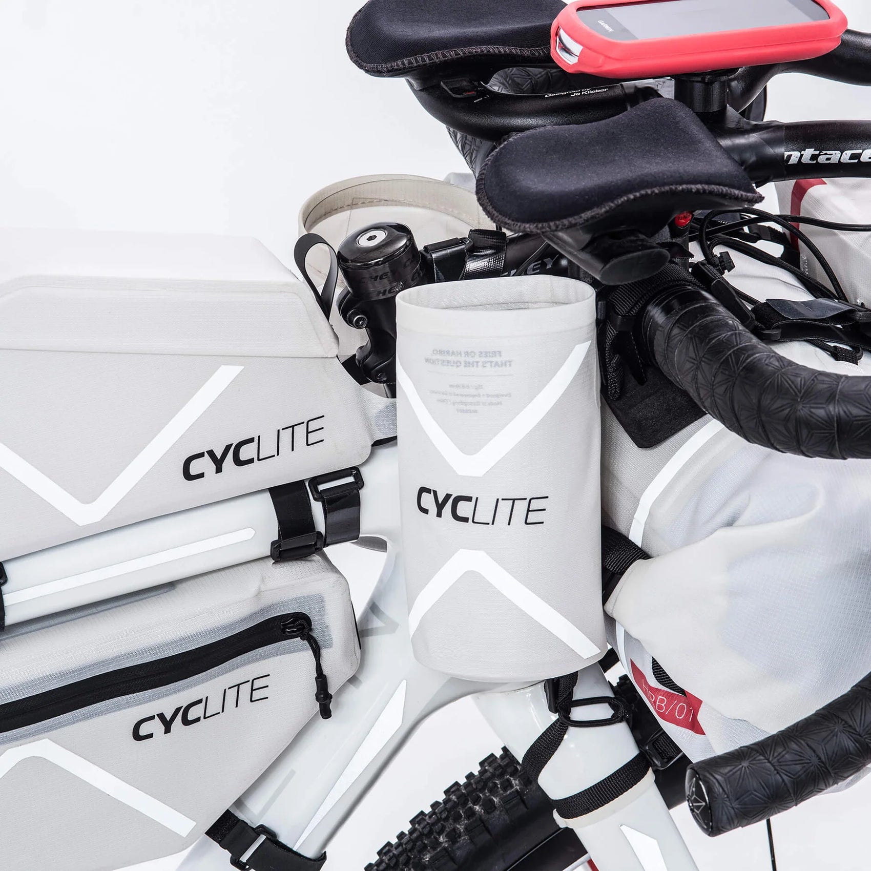 Pochette de guidon Cyclite food pouch 01 white | CYKL