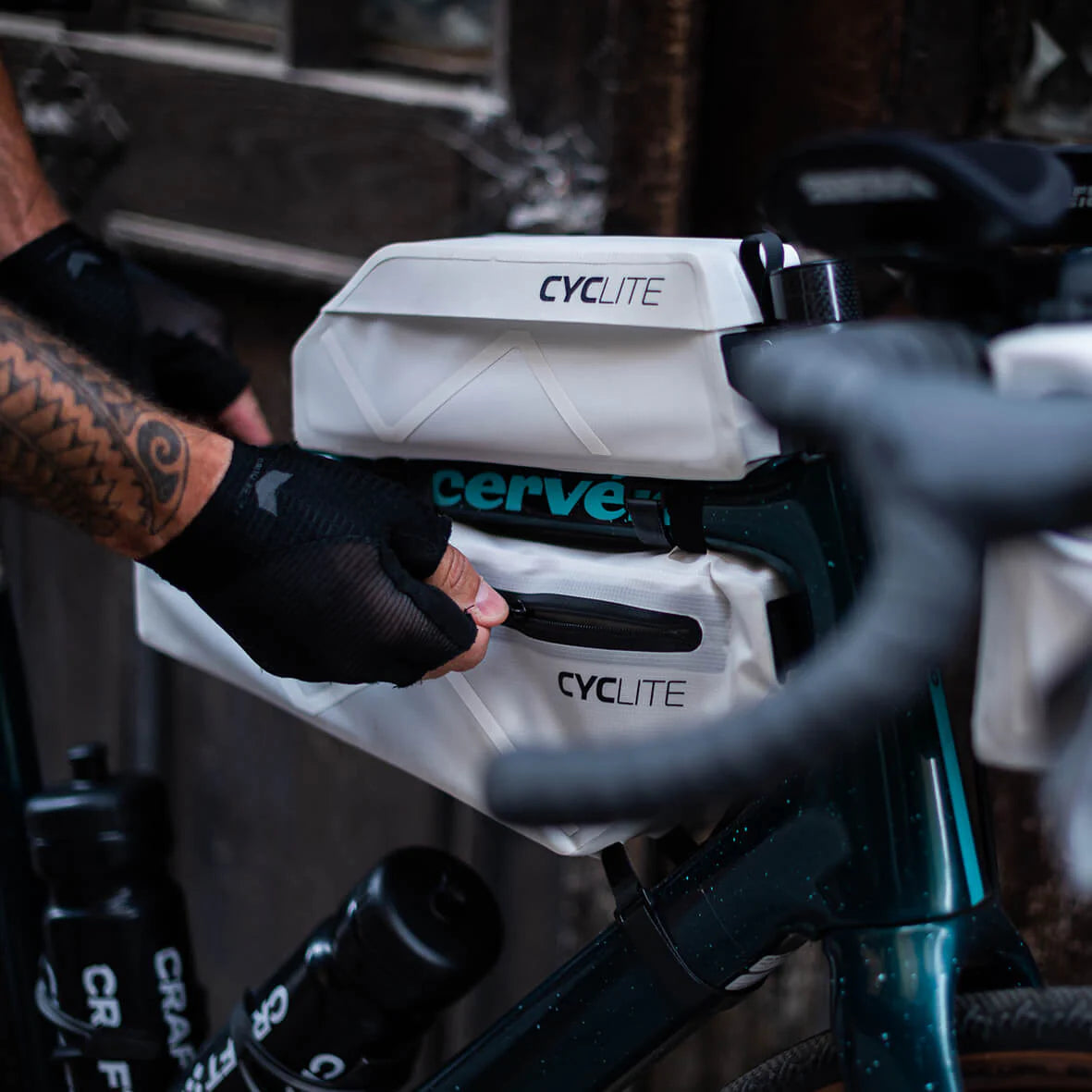 Sacoche légère de cadre Cyclite frame bag 01 white 2.8L | CYKL