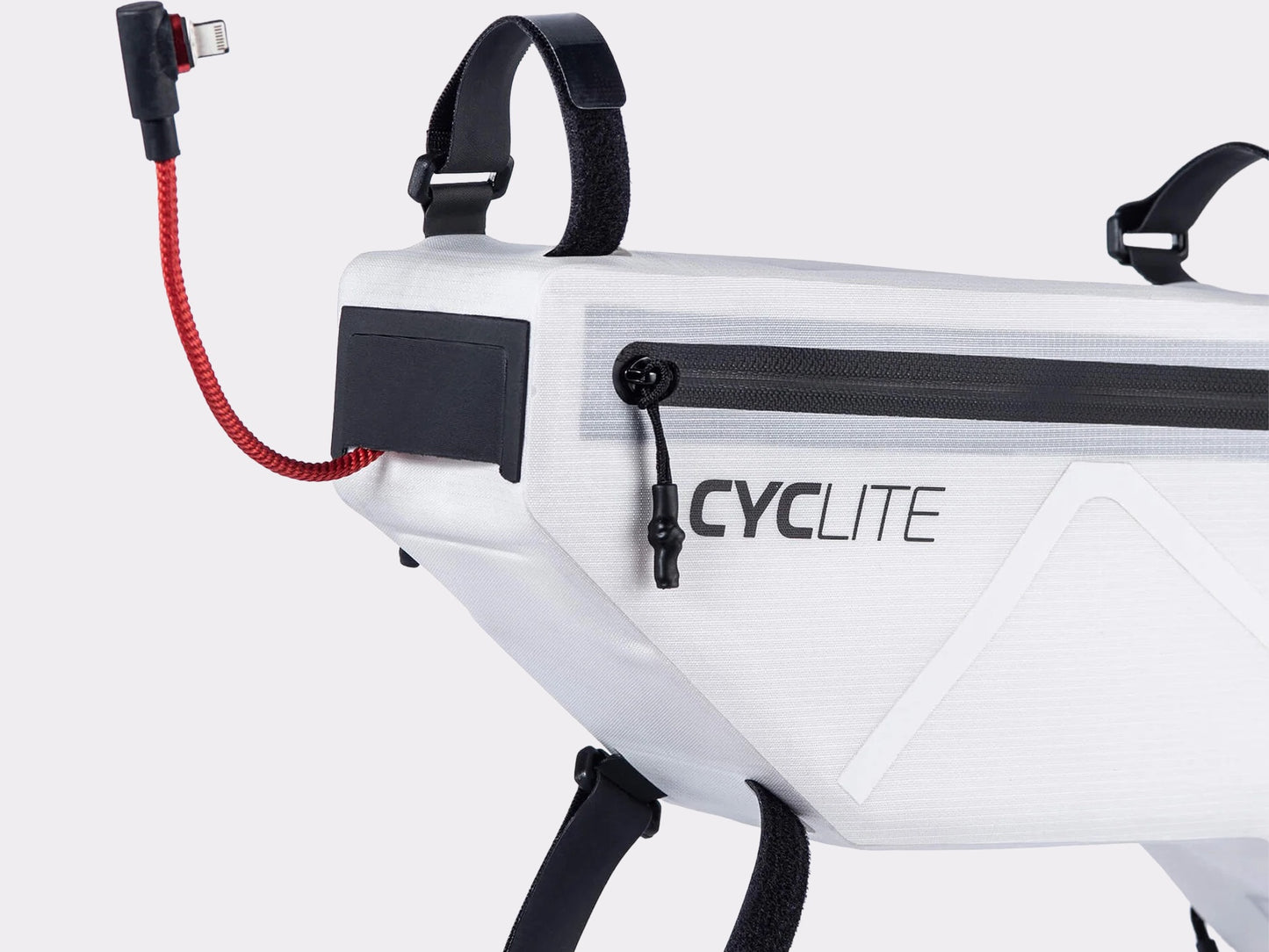 Grande sacoche de cadre Cyclite frame bag large 01 white | Cyclite