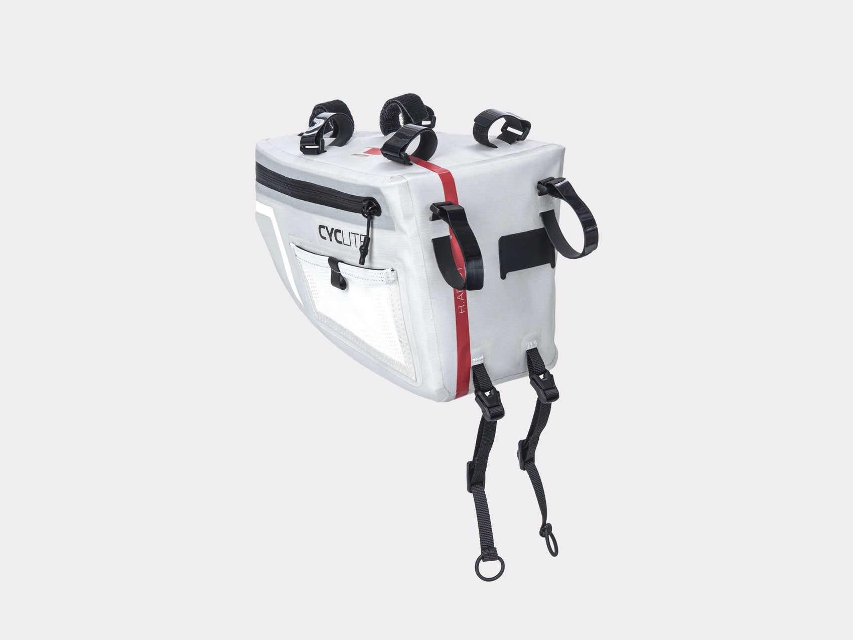 Sacoche de guidon aérodynamique Cyclite handlebar aero bag 01 white | CYKL