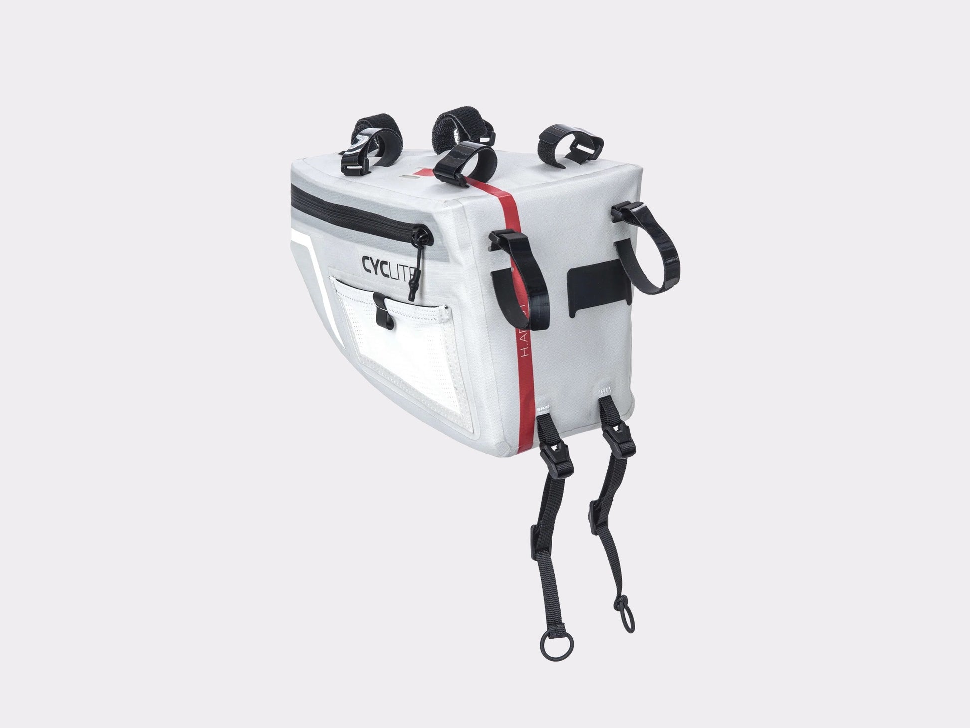 Sacoche de guidon aérodynamique Cyclite handlebar aero bag 01 white | CYKL