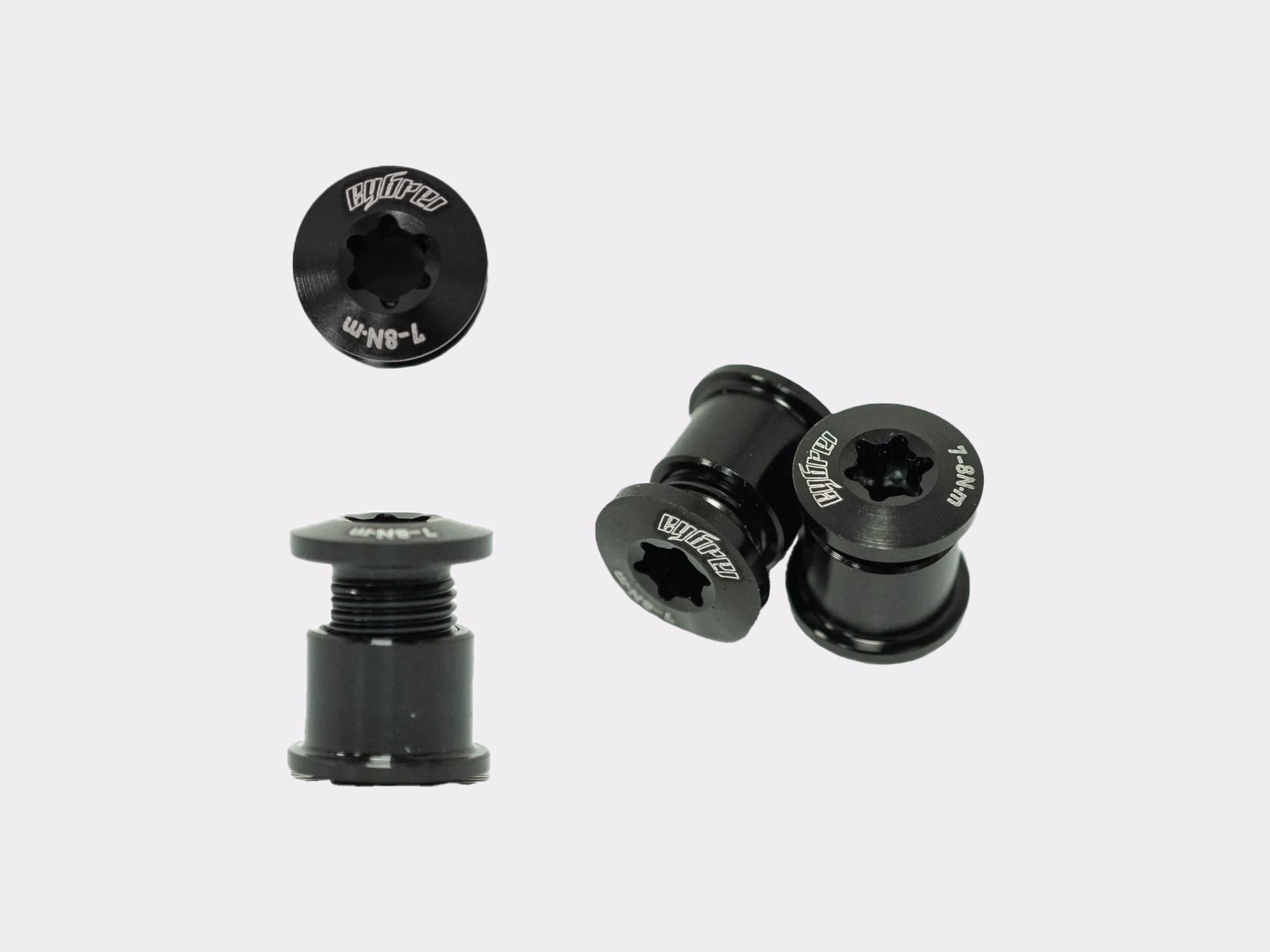 Kit de visserie couleur noir Cybrei pour mono et double plateau chez CYKL