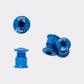 Kit de visserie couleur bleu Cybrei pour mono et double plateau chez CYKL