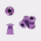 Kit de visserie couleur violet Cybrei pour mono et double plateau chez CYKL
