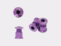 Kit de visserie couleur violet Cybrei pour mono et double plateau chez CYKL