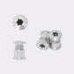 Kit de visserie couleur argent Cybrei pour mono et double plateau chez CYKL