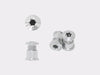Kit de visserie couleur argent Cybrei pour mono et double plateau chez CYKL