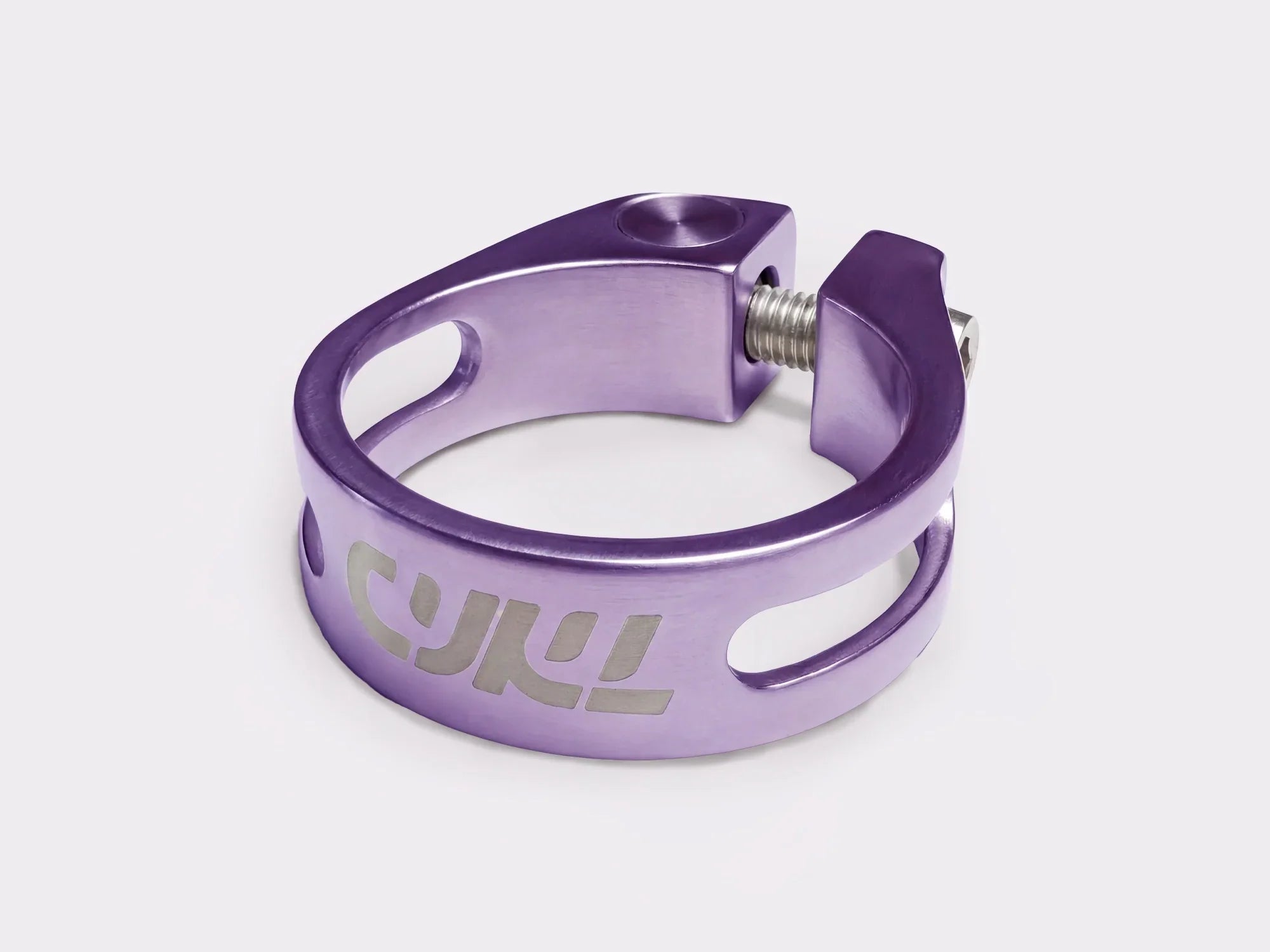 Collier De Selle De Vélo Double Couche En Alliage Aluminium - Diamètre 31.8/34.9mm, Léger, Couleur Violet - 5
