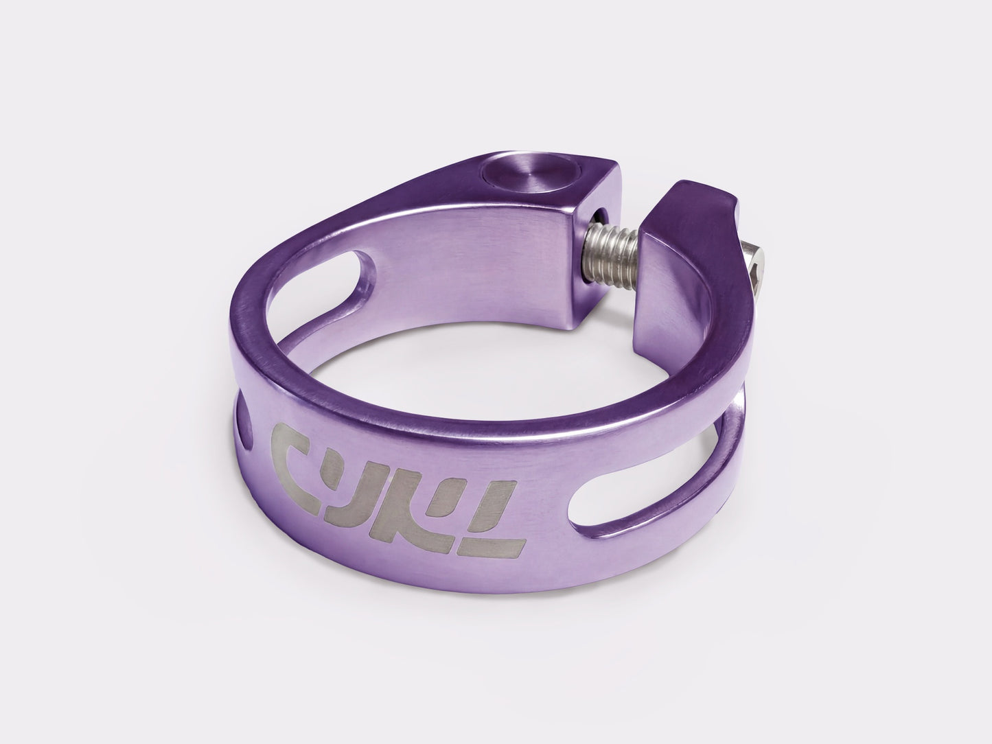 Collier de selle en titane CYKL couleur violet anodisée