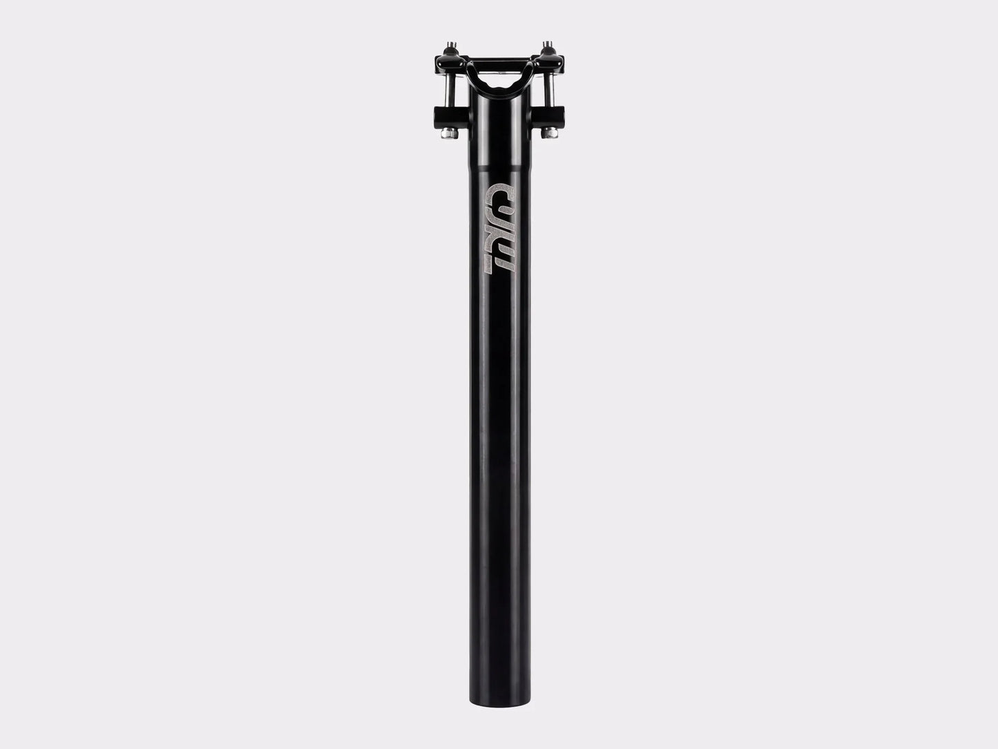 Tige de selle aluminium noir CYKL avec logo gravé au laser. Tige de selle du gravel MONO
