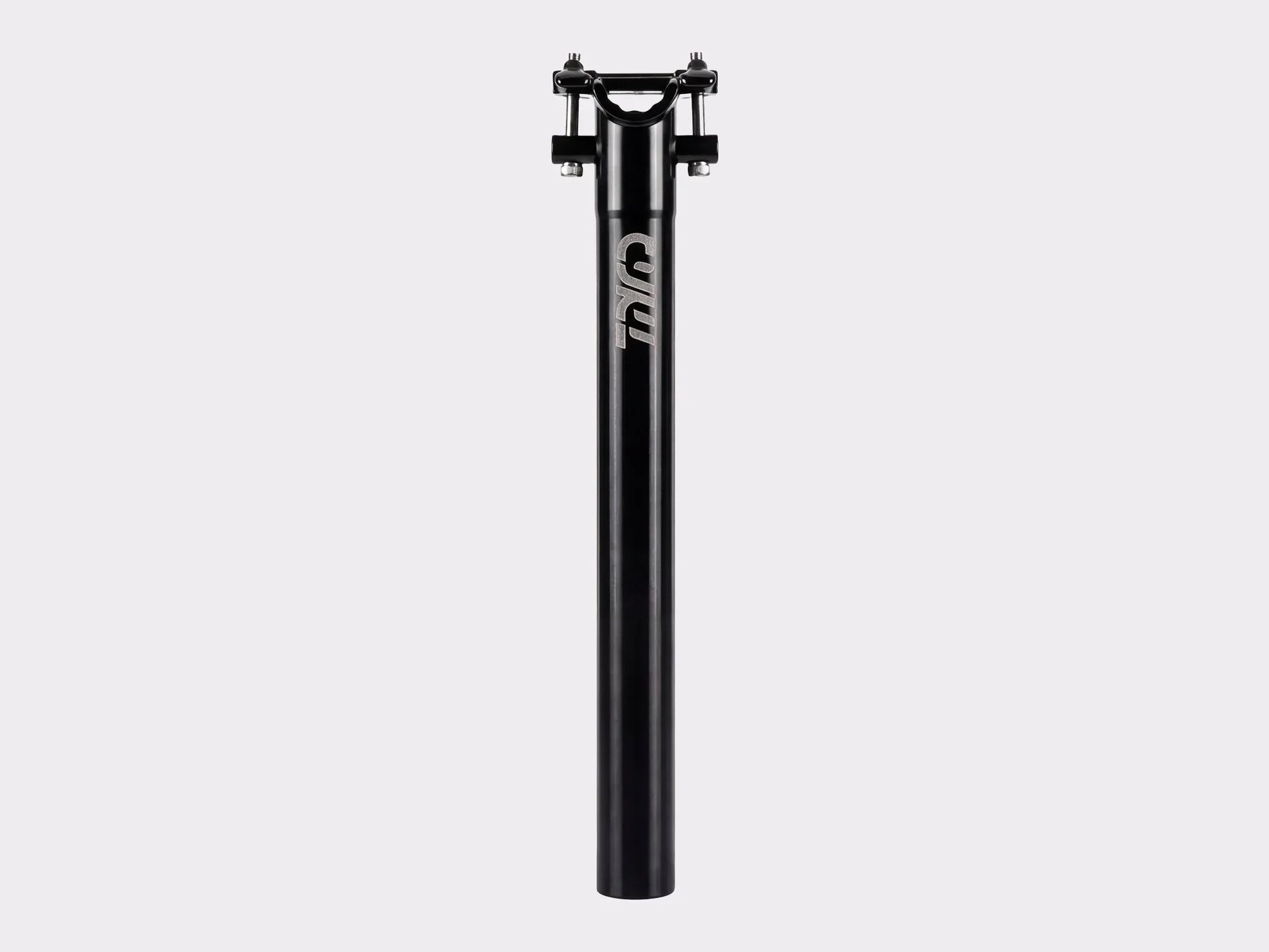 Tige de selle aluminium noir CYKL avec logo gravé au laser. Tige de selle du gravel MONO