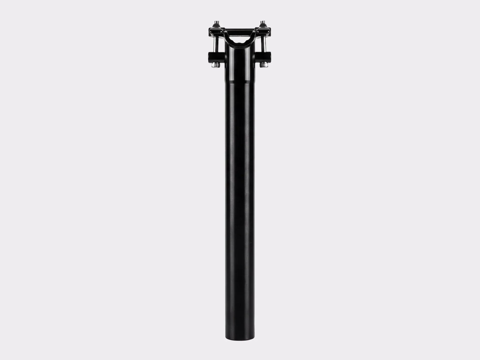 Tige de selle aluminium noir CYKL avec logo gravé au laser. Tige de selle du gravel MONO