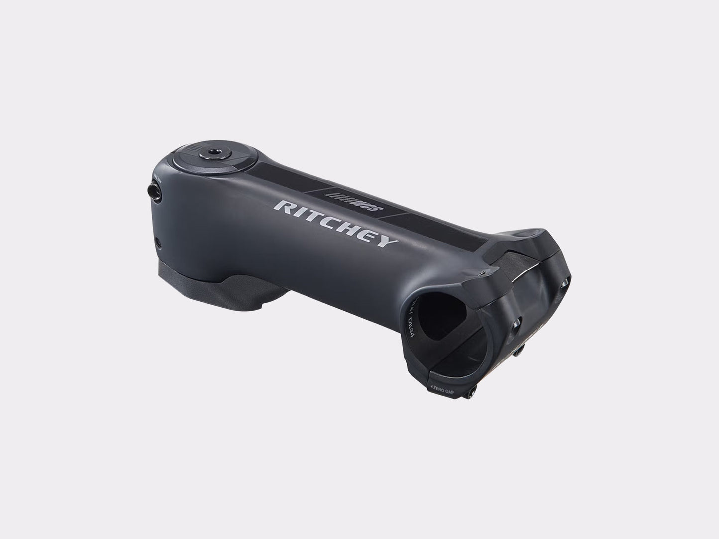 Potence Ritchey WCS Switch aluminium - vue trois-quarts avec capot intégré
