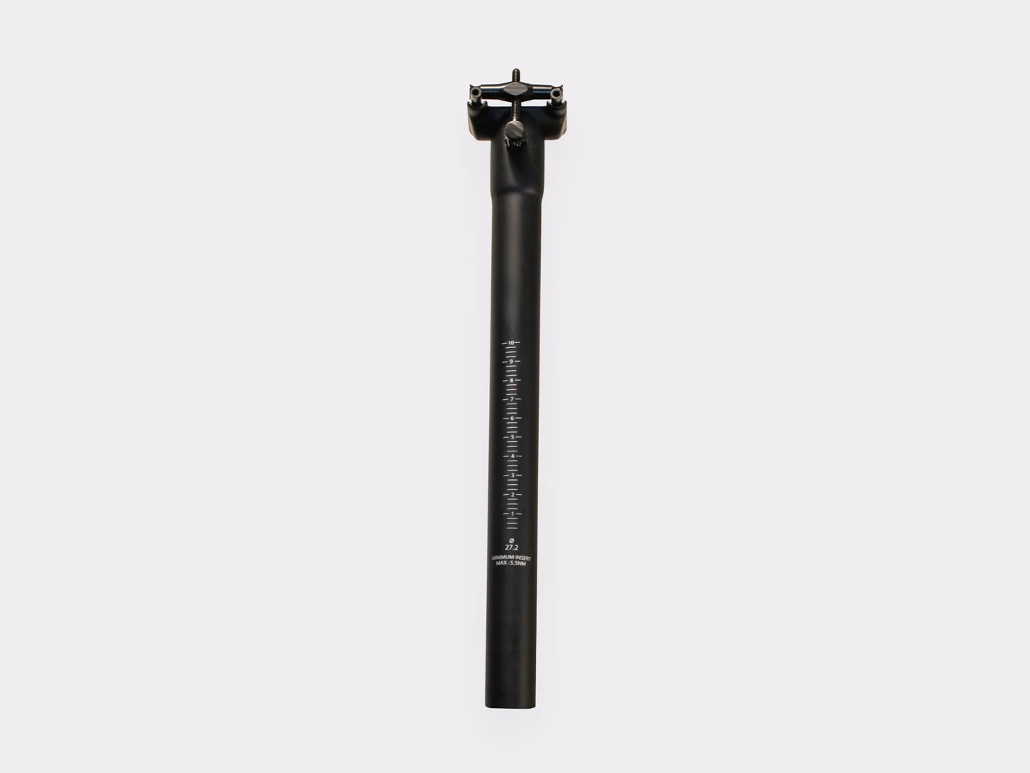 Tige de selle carbone CYKL vue latérale – finition UD mate, légèreté maximale pour vélo route et gravel