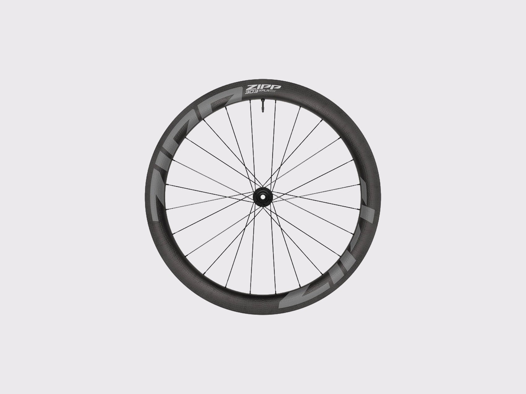 Roue avant carbone Zipp 303 SW XPLR pour axe traversant 12x100 mm