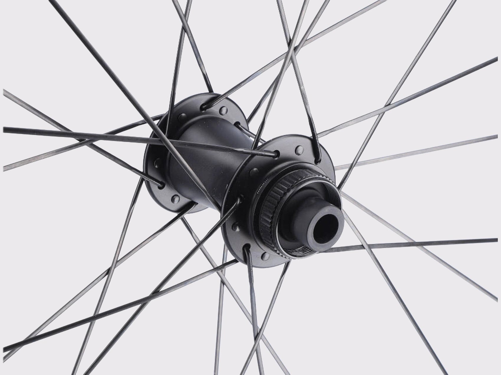Détail du moyeu avant Zipp ZR1 Disc Brake à fixation Center Lock
