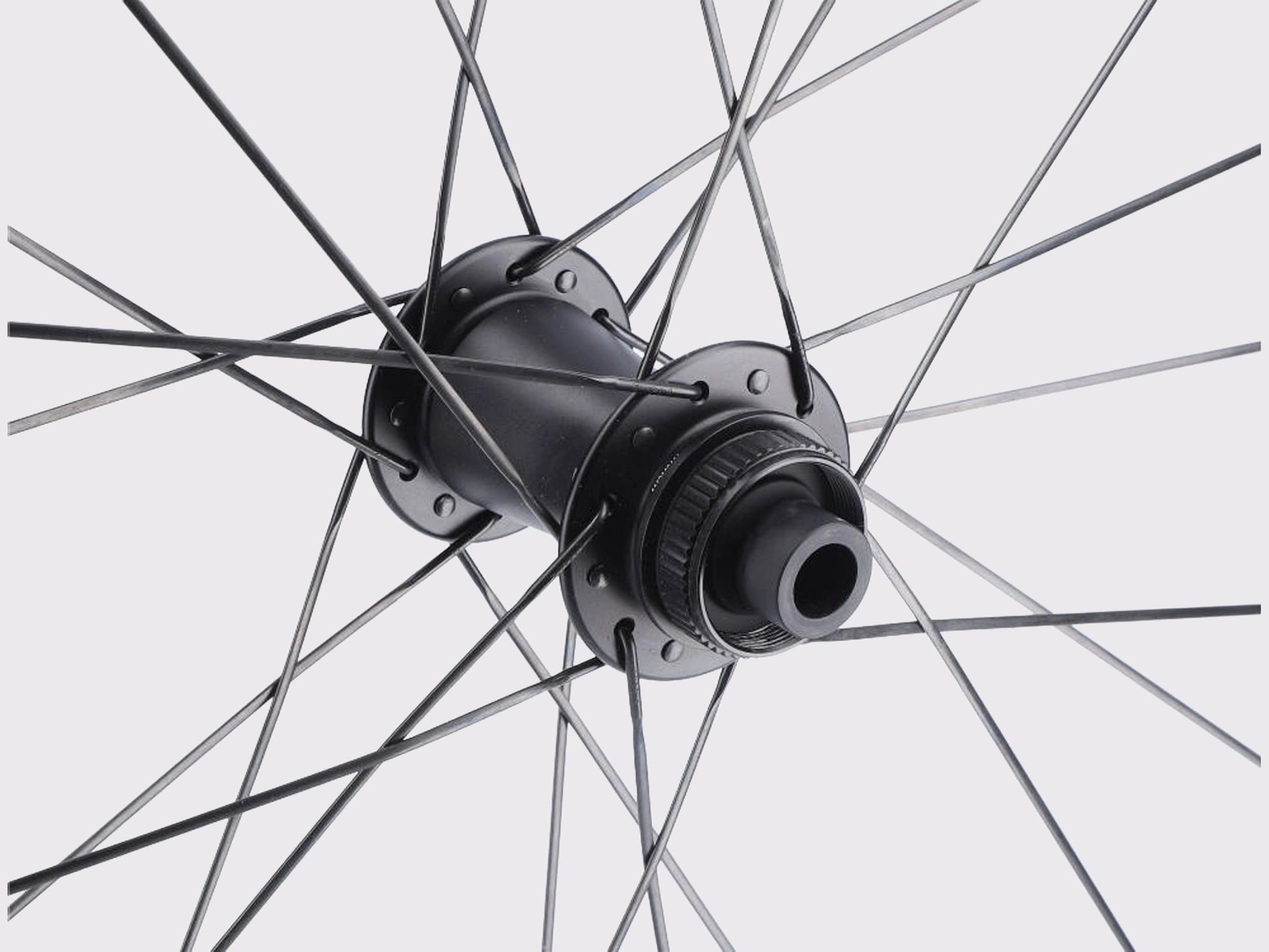 Détail du moyeu avant Zipp ZR1 Disc Brake à fixation Center Lock