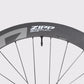 Finition carbone UD de la jante Zipp 303 SW XPLR avec valve tubeless installée