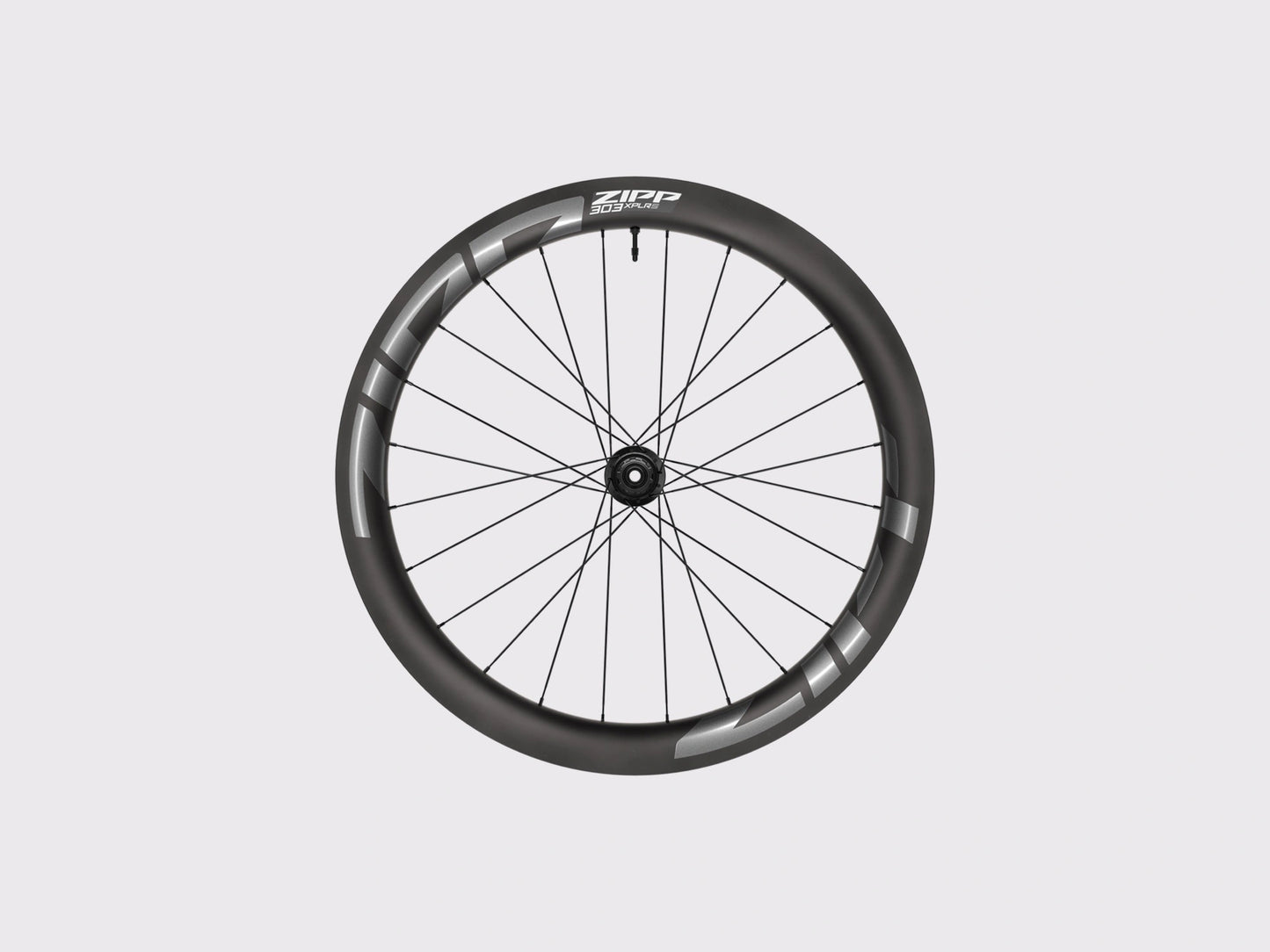 Roue arrière gravel carbone Zipp 303 XPLR S axe traversant logos gris. (Gris)