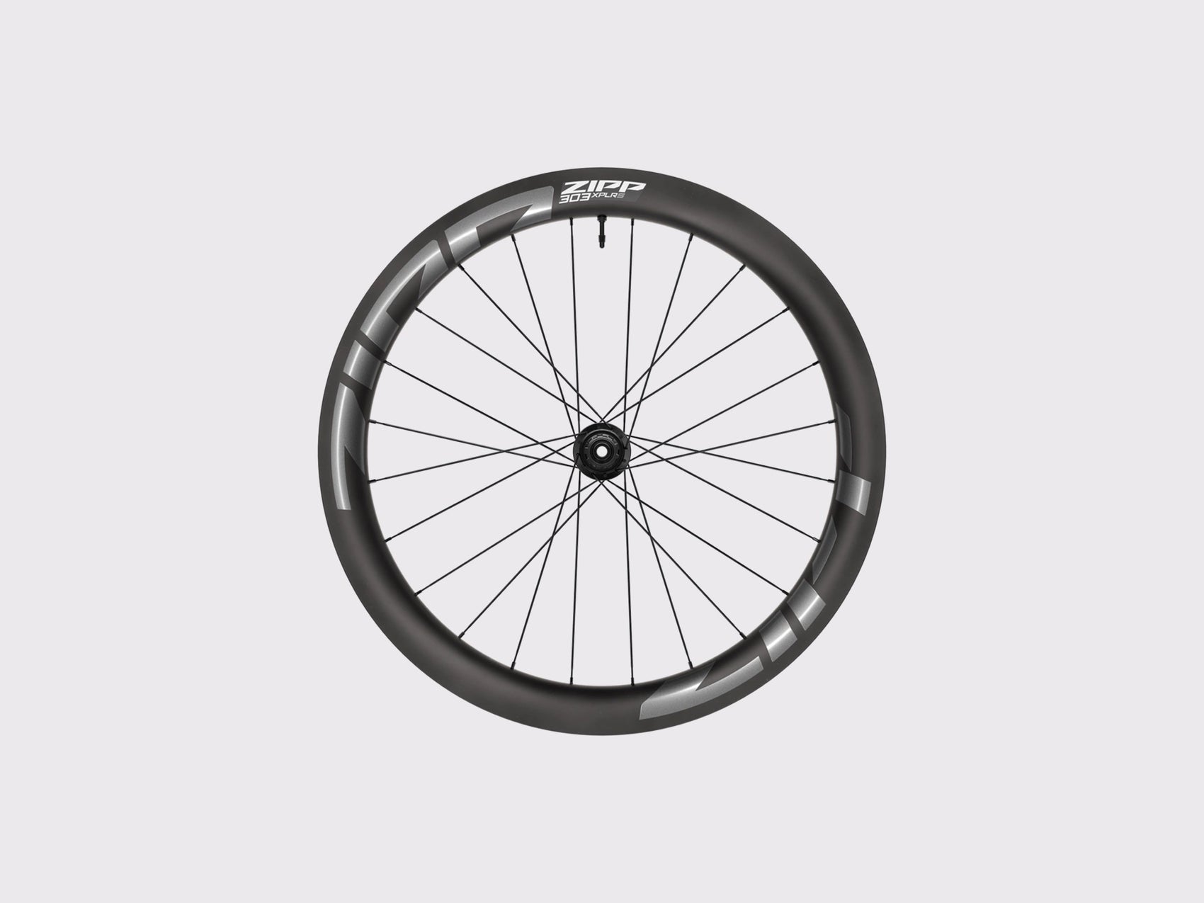 Roue arrière gravel carbone Zipp 303 XPLR S axe traversant logos gris. (Gris)