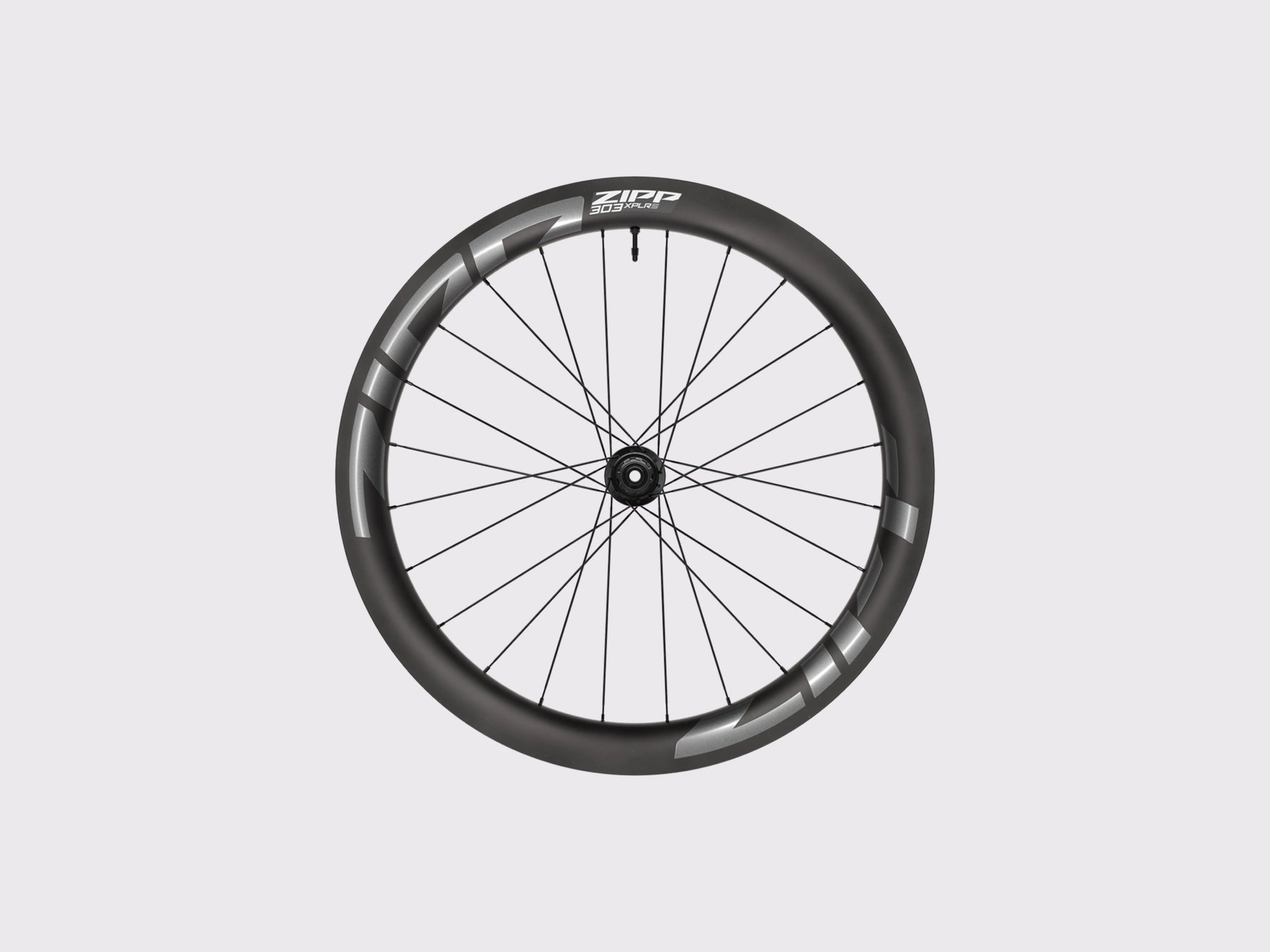 Roue arrière gravel carbone Zipp 303 XPLR S axe traversant logos gris. (Gris)