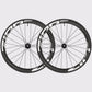 Paire de roues gravel carbone Zipp 303 XPLR S avec logos blancs. (Blanc)