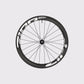 Roue avant gravel carbone Zipp 303 XPLR S profil 54 mm logos blancs. (Blanc)