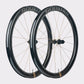Roues de gravel Goosyn en carbon et rayons polymer (kevlar). Disponible chez CYKL