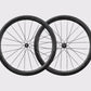 Paire de roues carbone vélo de route Elitewheels Drive SL 48D Disc décalcomanie noir (Noir)